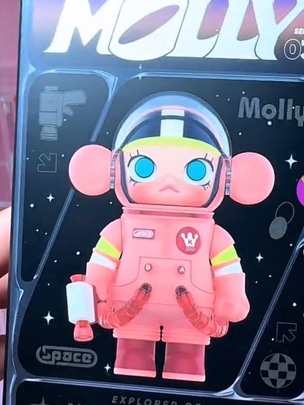 Molly Astronaut Vinyl Figure - Pink